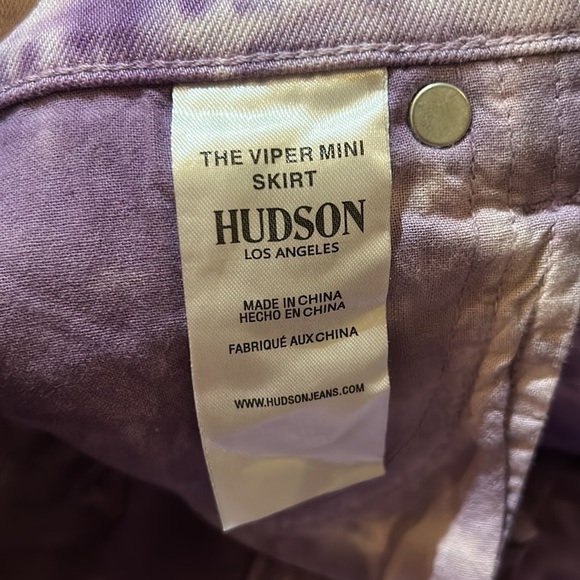 Hudson Viper Mini skirt. 26 NWT - Picture 5 of 7